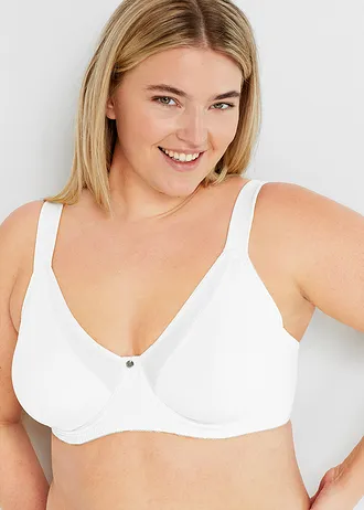 Soutien-gorge minimiseur à bretelles rembourrées, Couleur: blanc