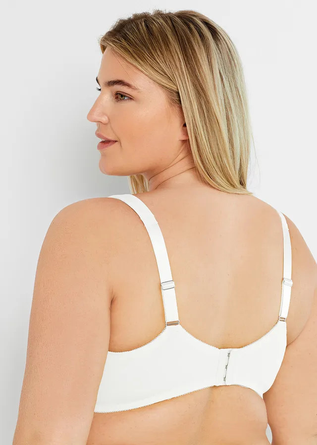 Soutien-gorge minimiseur à bretelles rembourrées, Couleur: blanc