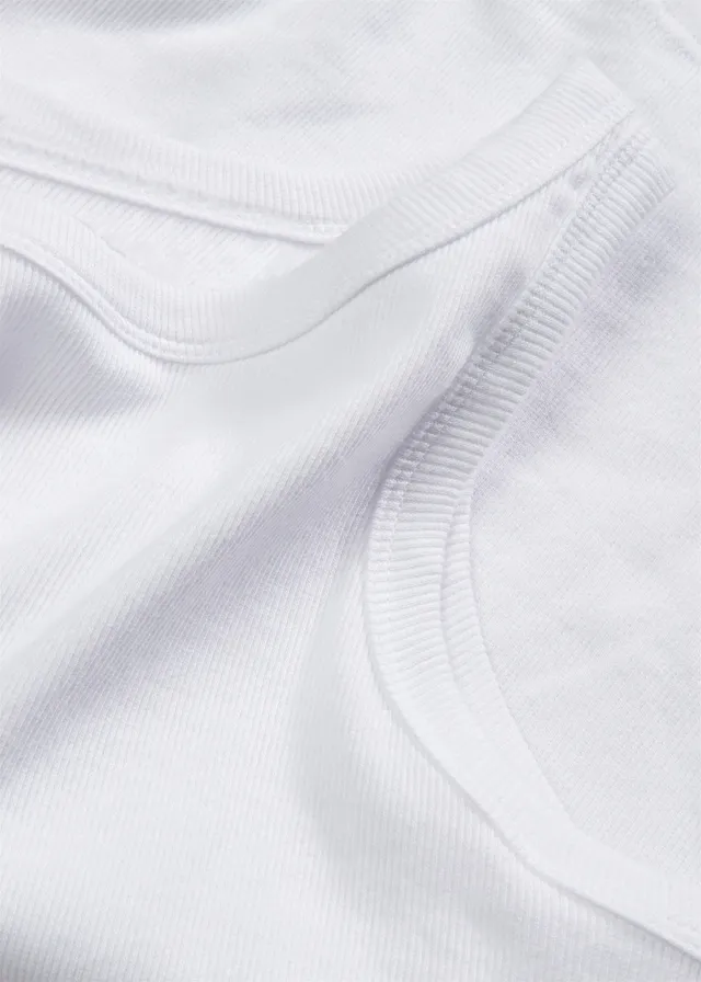 Débardeur côtelé • blanc • product-page.page-title-suffix