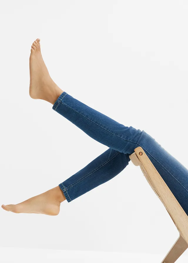 Skinny stretch jeans mid waist • blauw denim • product-page.page-title-suffix