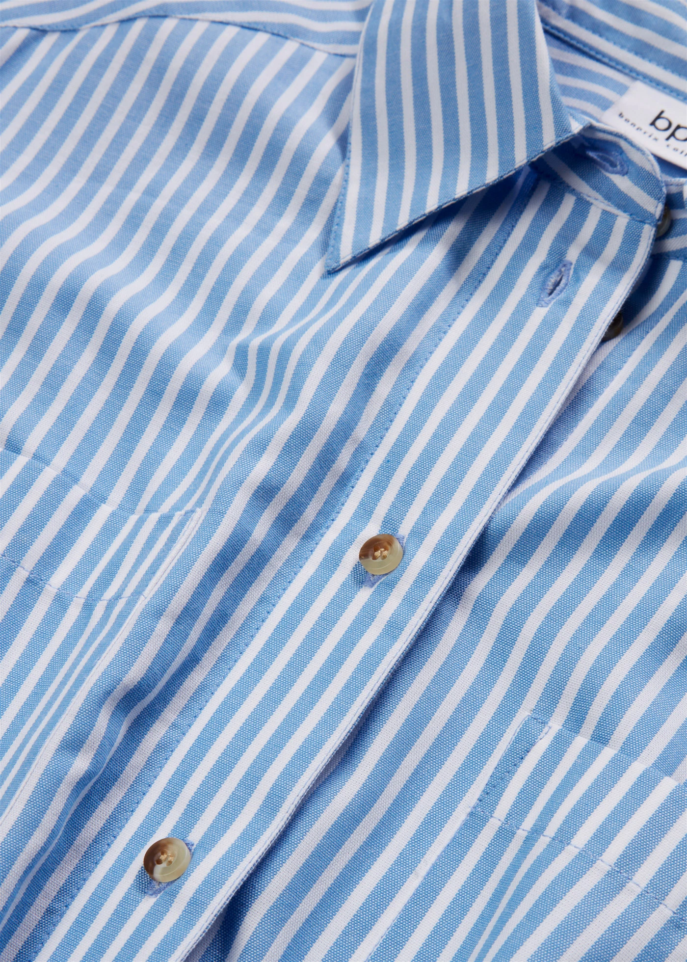 Proužkované halenkové šaty s vázačkou • středně modro-bílá s proužky • bonprix obchod