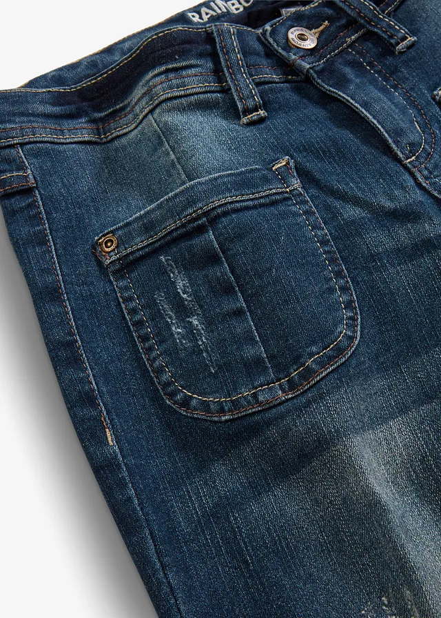 Jean évasé, taille basse, extensible • bleu nuit denim • product-page.page-title-suffix