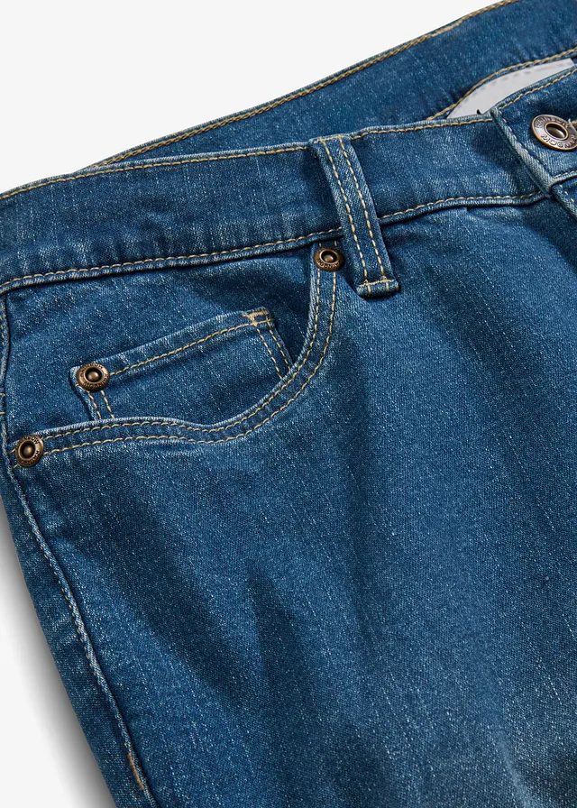 Skinny stretch jeans mid waist • blauw denim • product-page.page-title-suffix
