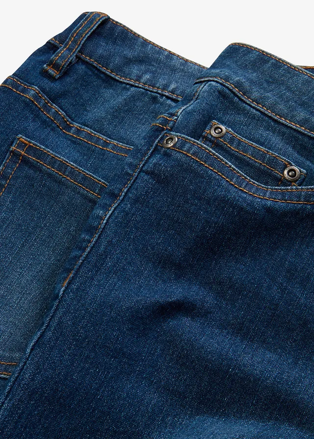Jean large taille mi-haute, extensible • bleu stone • product-page.page-title-suffix