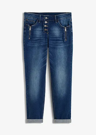 Boyfriend jeans met ritsdetails