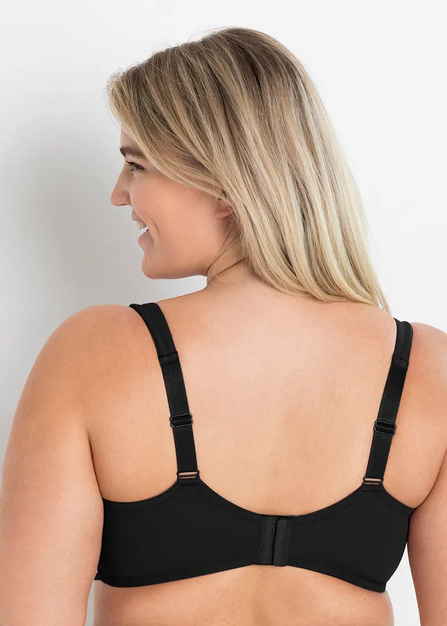 Soutien-gorge moulé à bretelles rembourrées, Couleur: noir