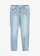 Mid waist stretch jeans, straight, Kleur: ijsblauw denim used