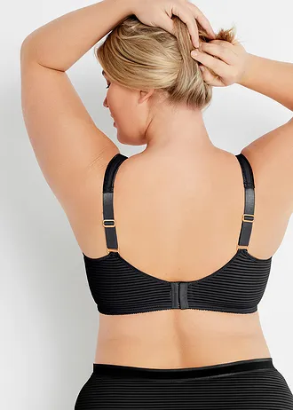 Soutien-gorge minimiseur à bretelles rembourrées, Couleur: noir