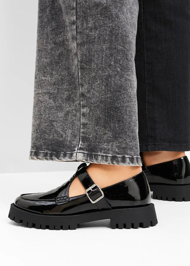 Mocassins chunky à découpes • noir • product-page.page-title-suffix