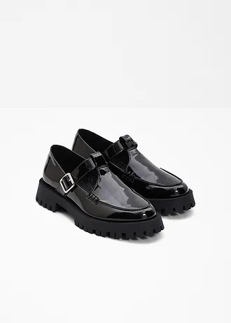 Mocassins chunky à découpes • noir • Boutique bonprix