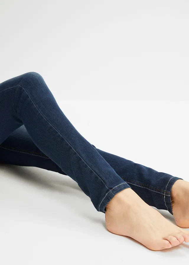 Skinny jegging mid waist met comfortband • nachtblauw denim • product-page.page-title-suffix