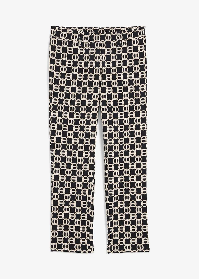 Pantaloni 7/8 cu stretch din bengalină