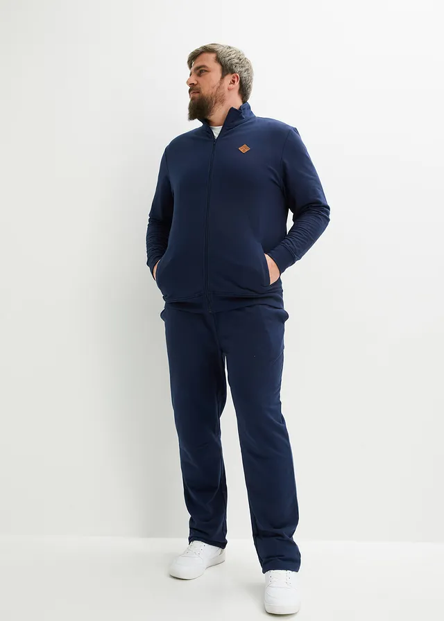 Joggingpak van biologisch katoen (2-dlg. set), Kleur: donkerblauw