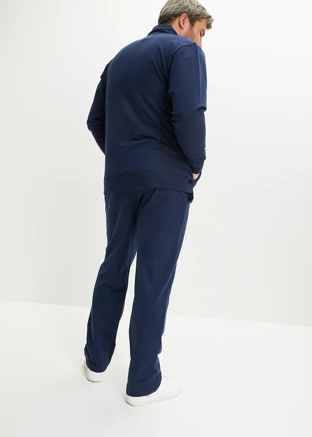 Joggingpak van biologisch katoen (2-dlg. set), Kleur: donkerblauw
