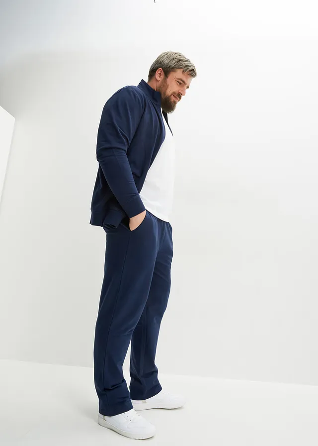Survêtement 100% coton (ens. 2 pces), Couleur: bleu foncé