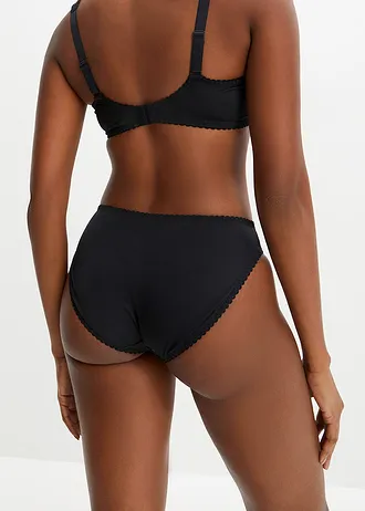 Kalhotky s jemnou krajkou, barva: černo-modrá petrolejová