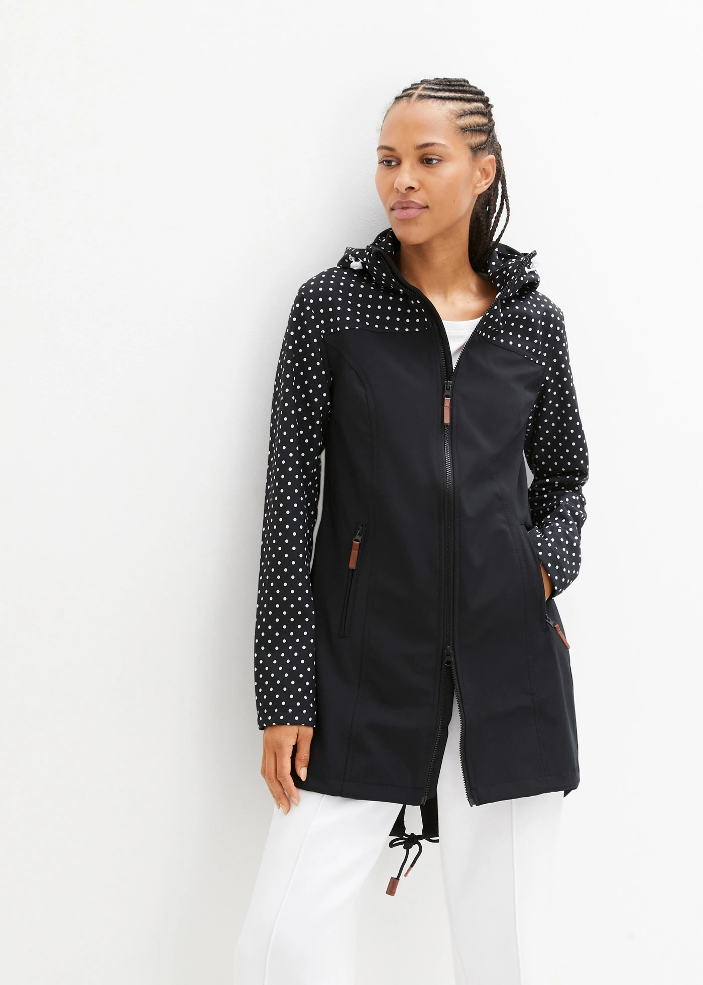 Veste déperlante en softshell • noir • Boutique bonprix