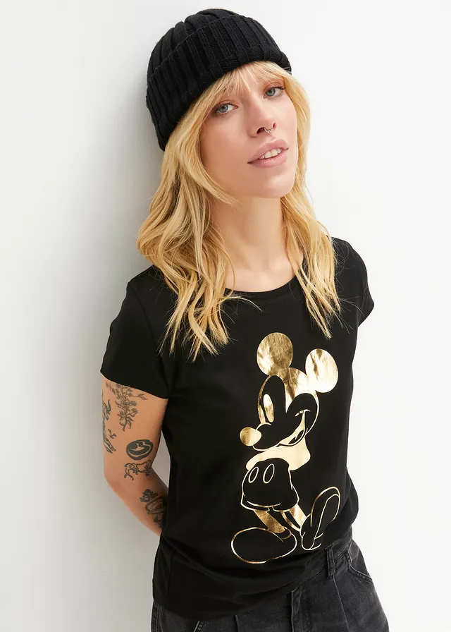 T-shirt à imprimé Mickey • noir-doré • product-page.page-title-suffix
