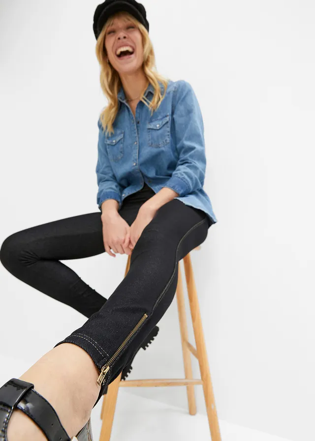 Legging effet jean • noir denim • product-page.page-title-suffix