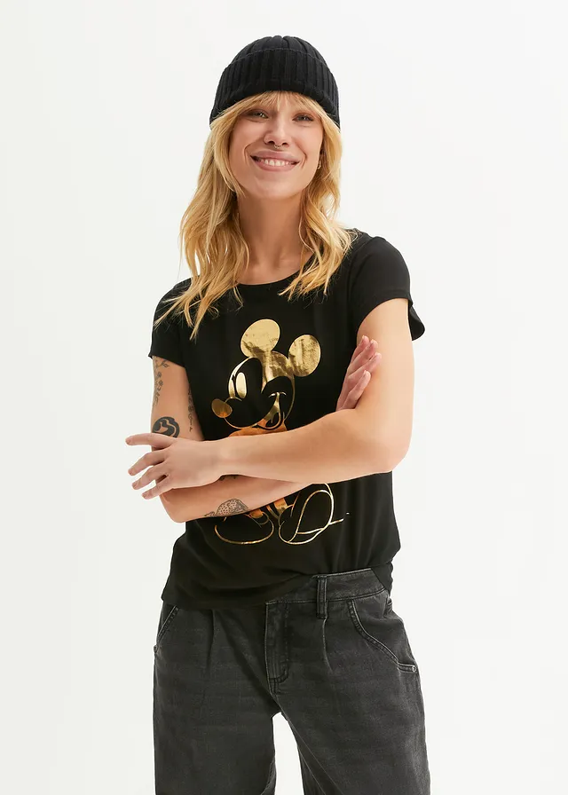 T-shirt à imprimé Mickey • noir-doré • product-page.page-title-suffix