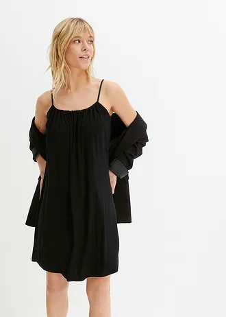 Jersey jurk van viscose • zwart • bonprix online shop