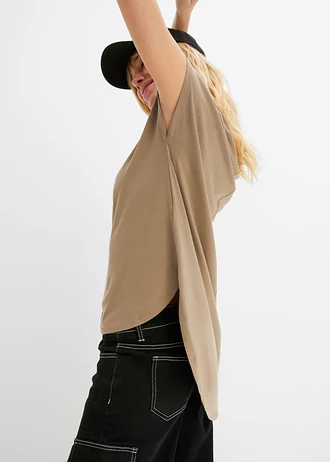 T-shirt • jasnooliwkowy • sklep bonprix