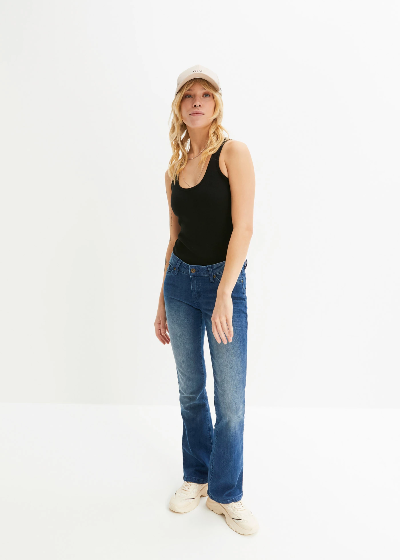 Žebrované tílko z čisté organické bavlny (2 ks v balení) • černá + bílá • bonprix obchod