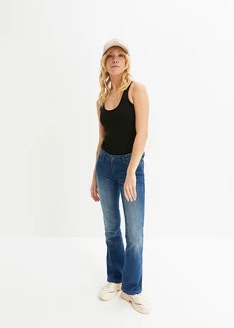 Žebrované tílko z čisté organické bavlny (2 ks v balení) • černá + bílá • bonprix obchod