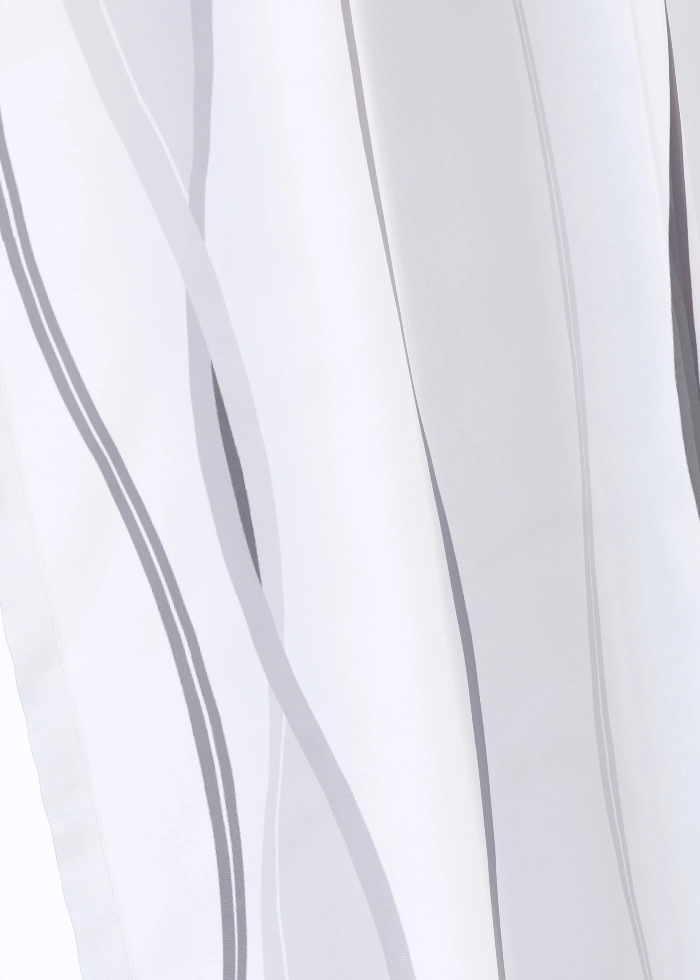 Voilage imprimé vagues (1 pce) • argenté-blanc • Boutique bonprix