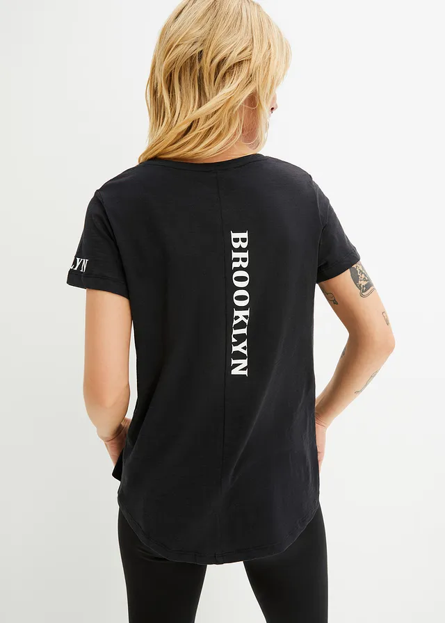 T-shirt 100% coton, Couleur: noir