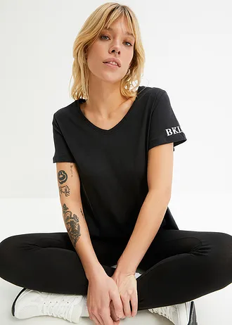 Tričko z čisté bavlny • černá • bonprix obchod