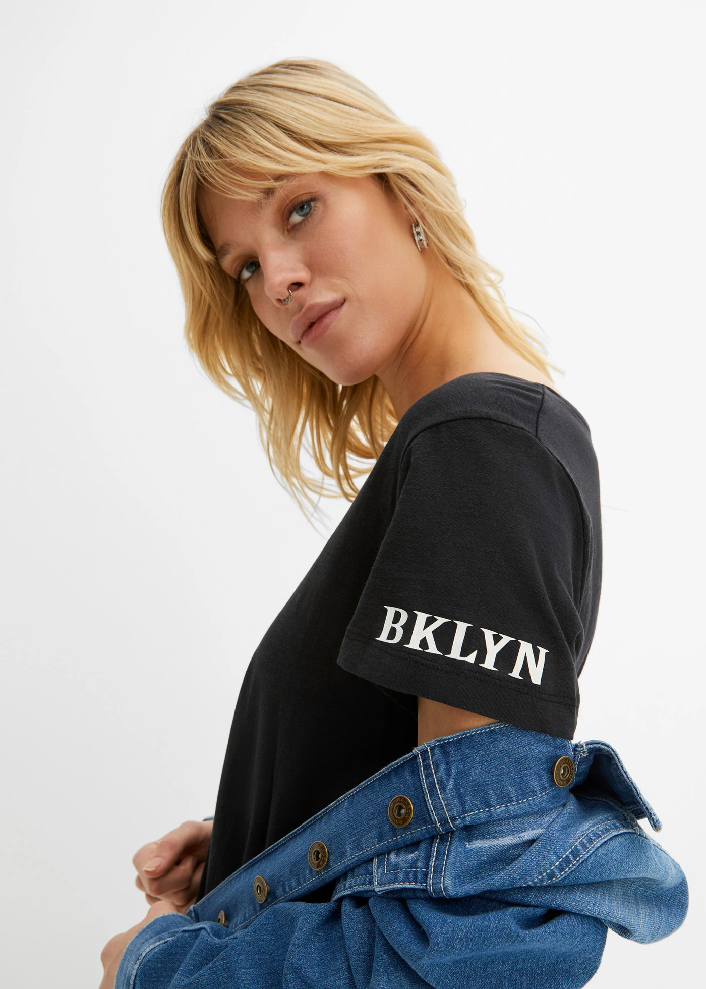 Tričko z čisté bavlny • černá • bonprix obchod