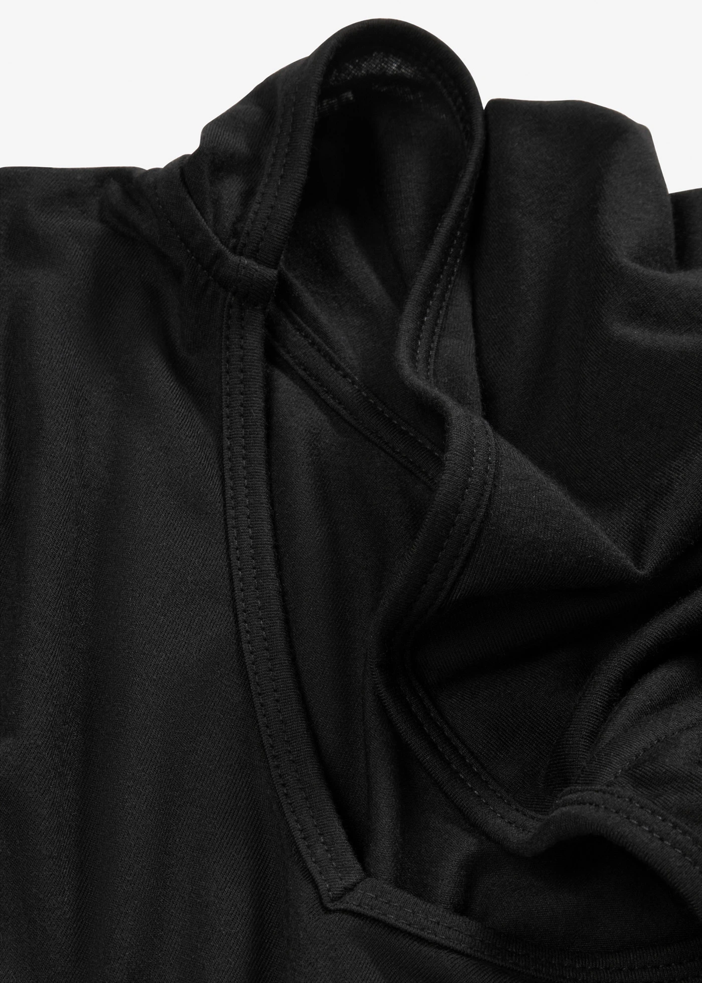 Jersey jurk met capuchon • zwart • bonprix online shop