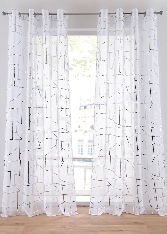 Záclona s lesklou potlačou (2 ks) Záclona s lesklou potlačou (2 ks)