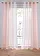 Gordijn van lichte voile, ook verkrijgbaar in extra lang (2 stuks), Kleur: rosé