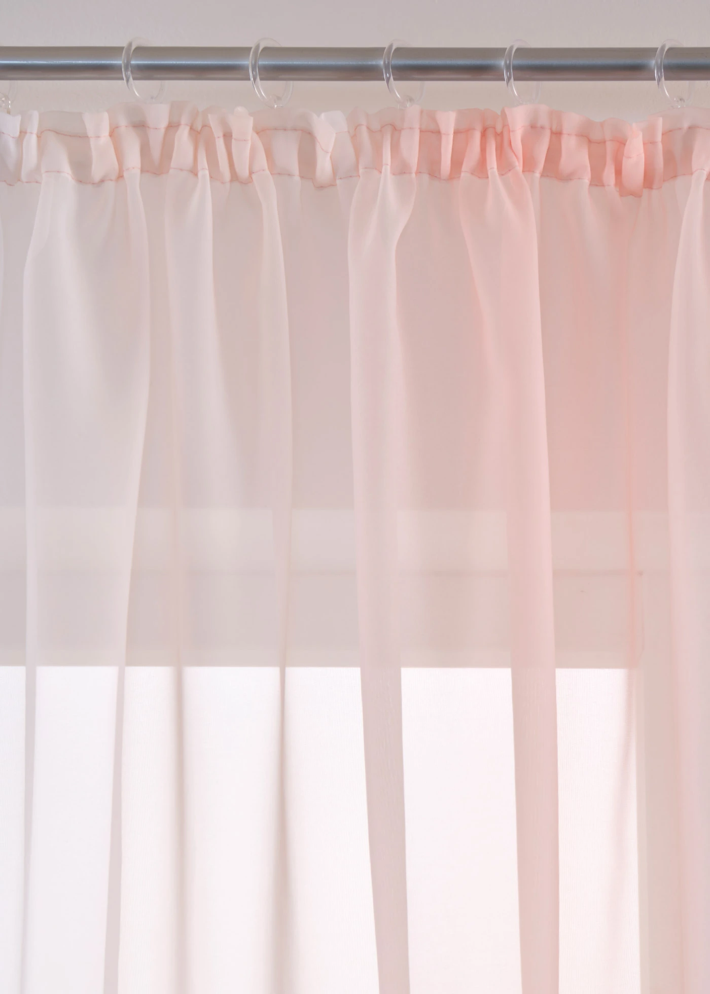 Függöny vékony voile anyagból, extra hosszú méretekben is (2 db-os csomag) • rózsaszín • bonprix áruház