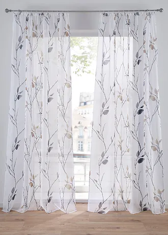 Voilage en tissu léger (1 pce)