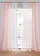 Gordijn van lichte voile, ook verkrijgbaar in extra lang (2 stuks), Kleur: rosé