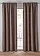 Lot de 2 rideaux obscurcissants texturés, Couleur: noyer