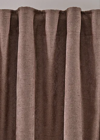Verduisterend gordijn met lichte structuur (set van 2) • bruin • bonprix online shop