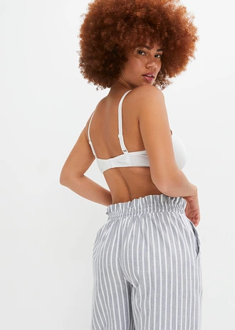 Lot de 3 soutiens-gorge moulés non rembourrés • blanc + noir + gris chiné • Boutique bonprix