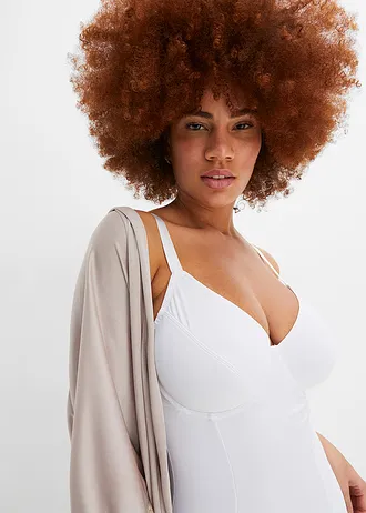 Body o średnim stopniu modelowania sylwetki • biały • sklep bonprix