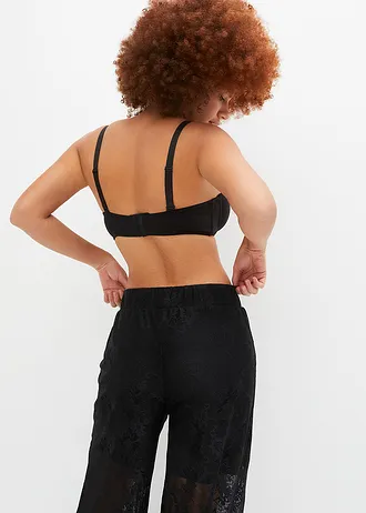 Variálható melltartó merevítővel és bio-pamuttal (2 db-os csomag), szín: fehér/fekete