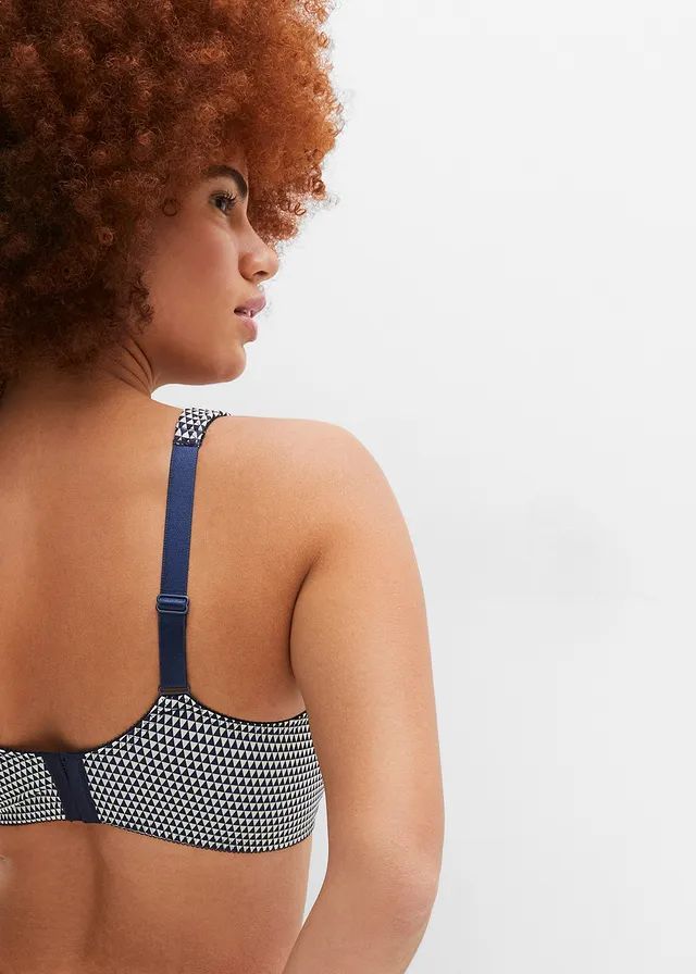 Soutien-gorge minimiseur à bretelles rembourrées • bleu foncé-champagne imprimé • product-page.page-title-suffix