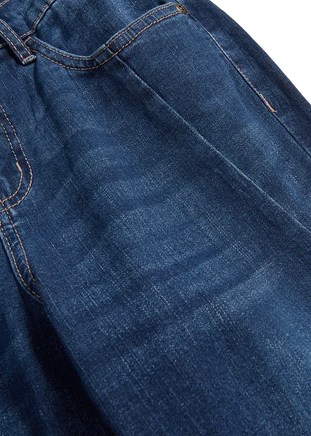 Slim fit ultrasoft 7/8 jeans • donkerblauw used • product-page.page-title-suffix