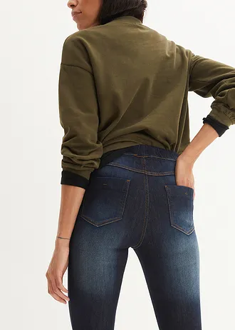 Pohodlné strečové tregíny • tmavě modrá used • bonprix obchod