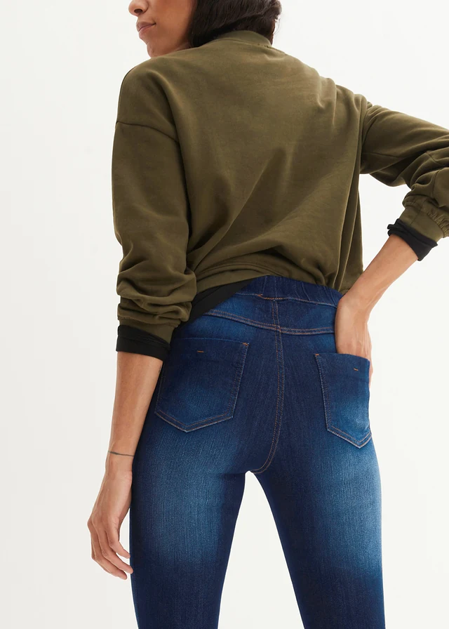 Comfort stretch jegging • donkerblauw denim used • product-page.page-title-suffix