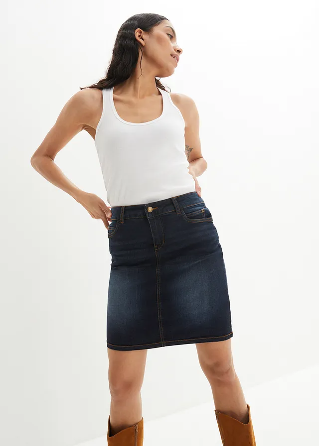 Jupe en jean extensible • bleu foncé used • product-page.page-title-suffix