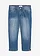 Slim fit jeans met mid waist, cropped, Kleur: blauw denim used