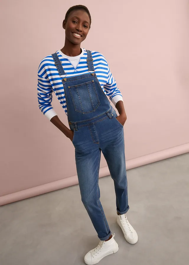Denim tuinbroek, comfortabel model • blue stone • product-page.page-title-suffix